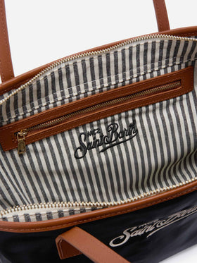 Black City medium nylon bag