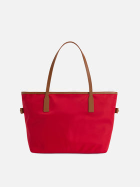 Red City medium nylon bag