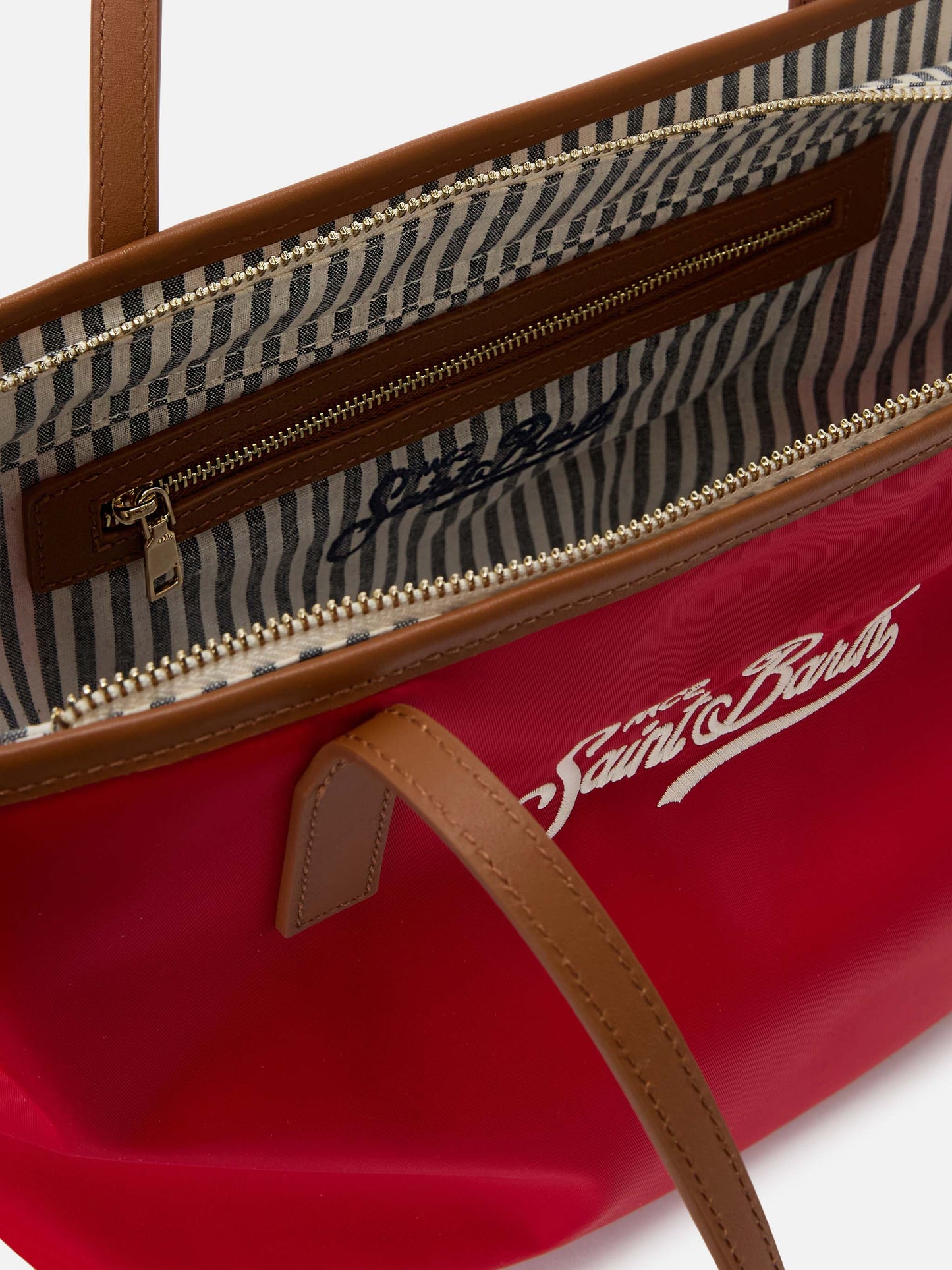 Red City medium nylon bag