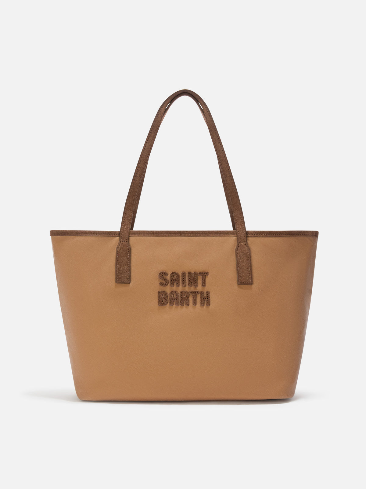 Nut Medium City waxed bag with logo embroidery