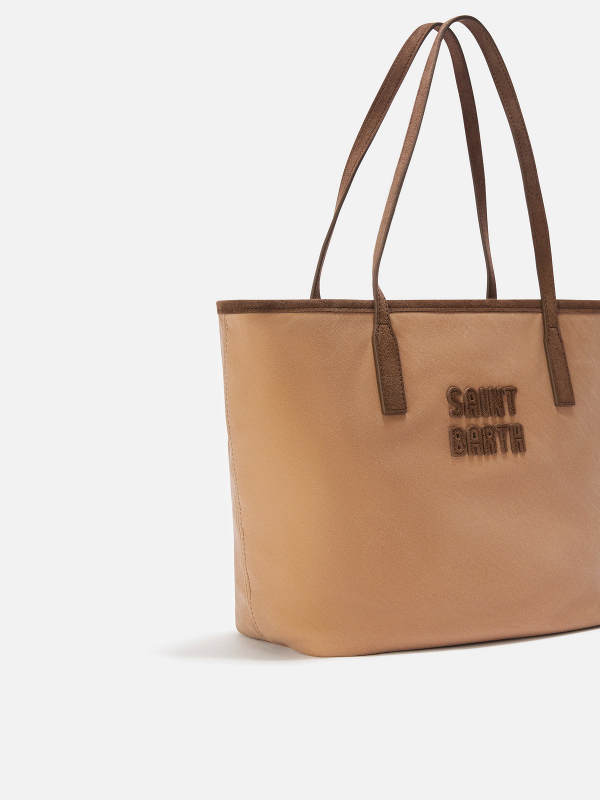 Nut Medium City waxed bag with logo embroidery