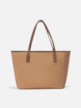 Nut Medium City waxed bag with logo embroidery
