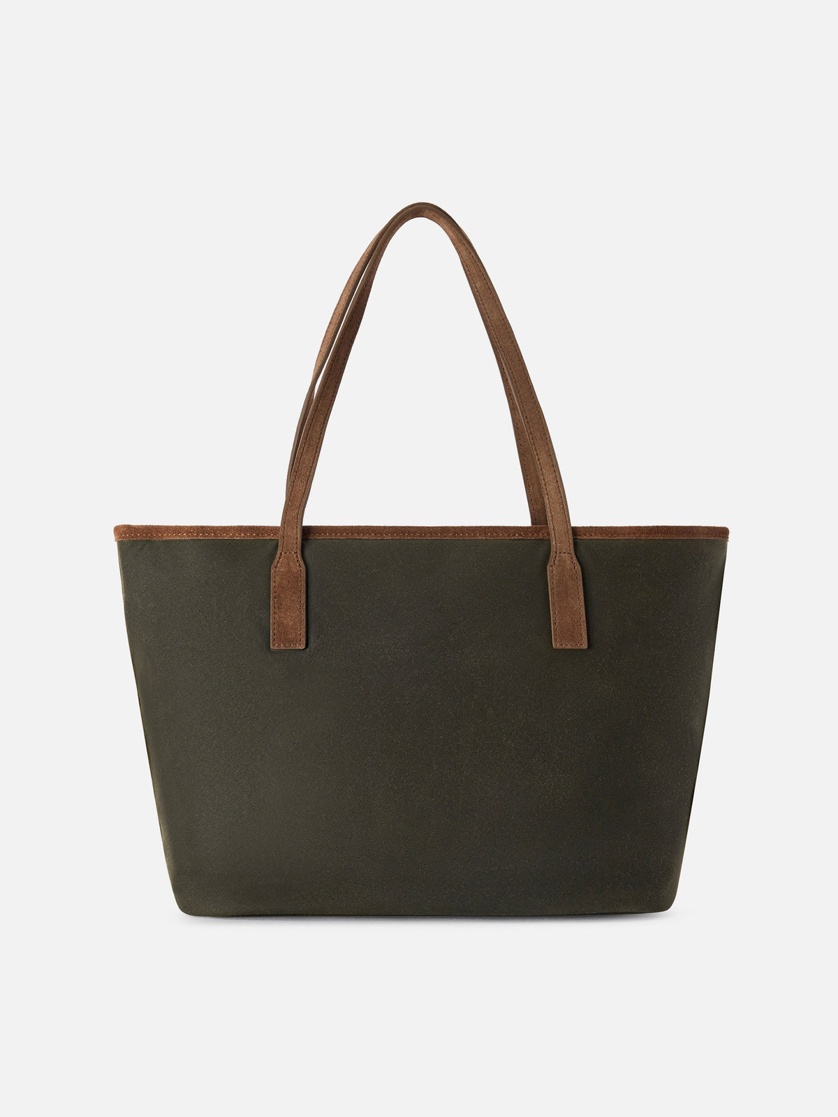 Military green Medium City waxed bag with logo embroidery