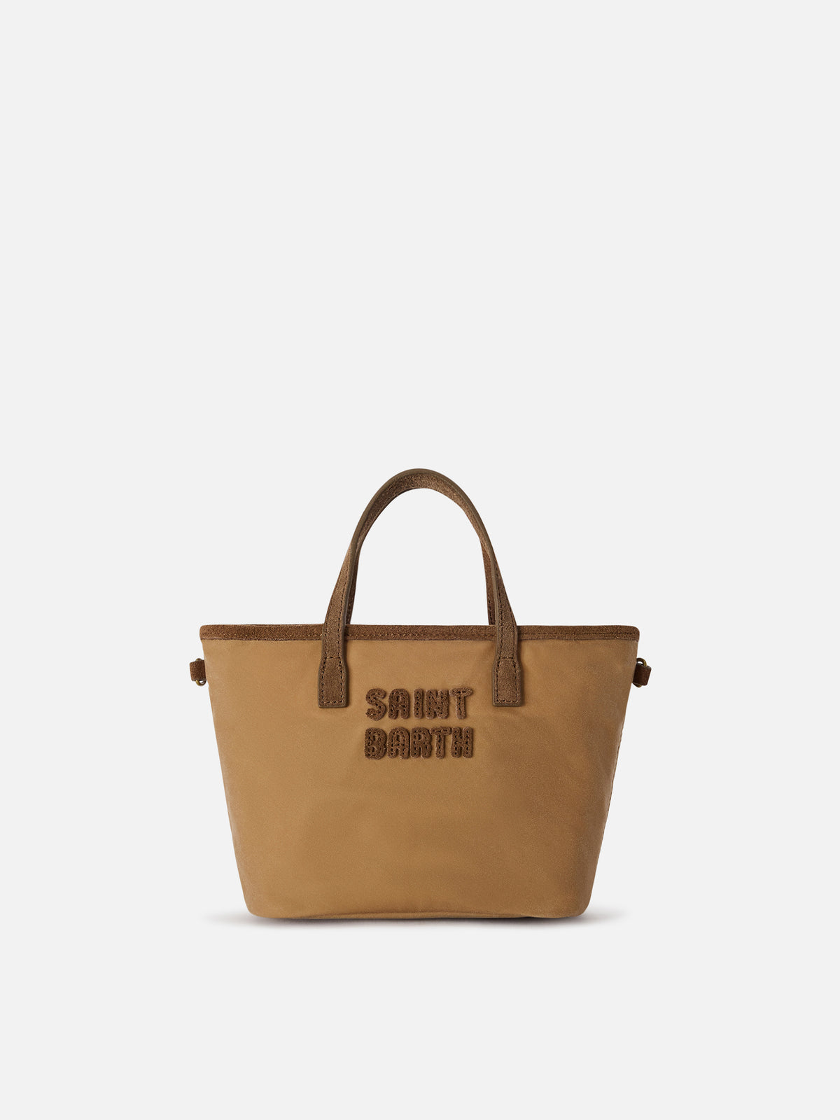 Nut Mini City waxed bag with logo embroidery