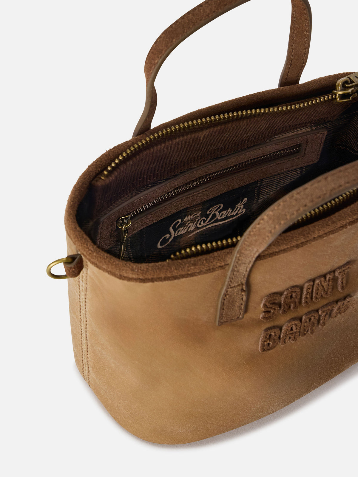 Nut Mini City waxed bag with logo embroidery