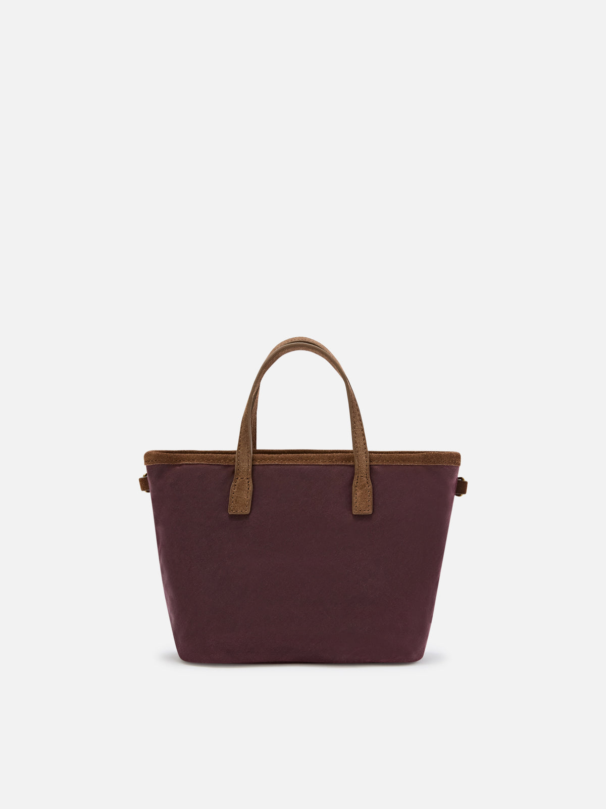 Bordeaux Mini City waxed bag with logo embroidery