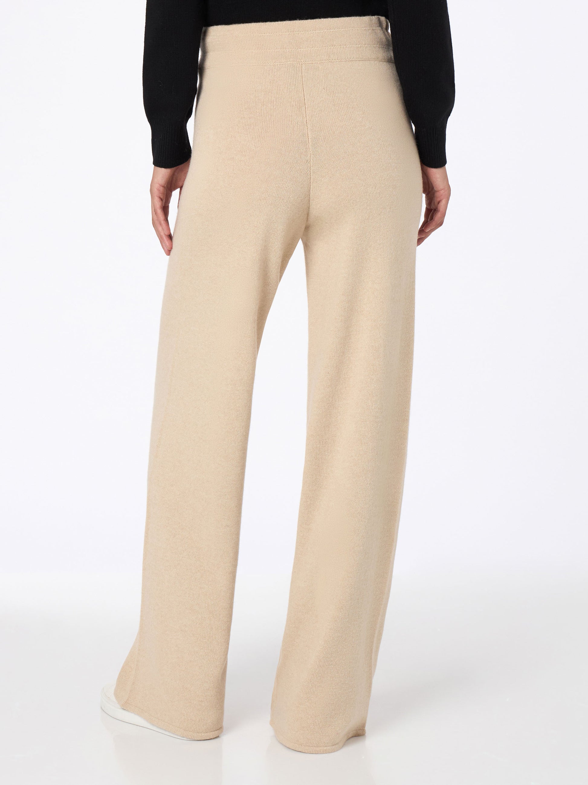 Woman beige cashmere blend knit pants Cambon - MC2 Saint Barth