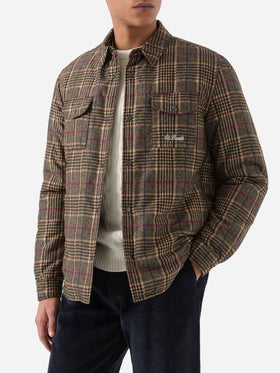 Overshirt Chalet aus technischem Stoff mit Prince of Wales-Print