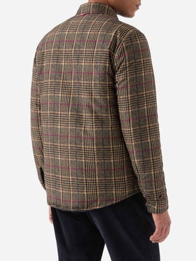 Overshirt Chalet aus technischem Stoff mit Prince of Wales-Print
