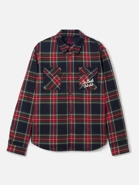 Camicia over con taschino e ricamo St. Barth Bob Club