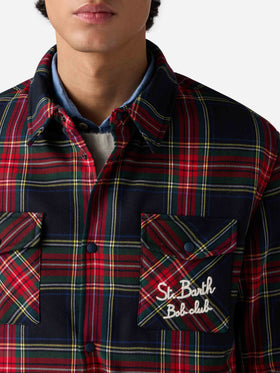 Camicia over con taschino e ricamo St. Barth Bob Club