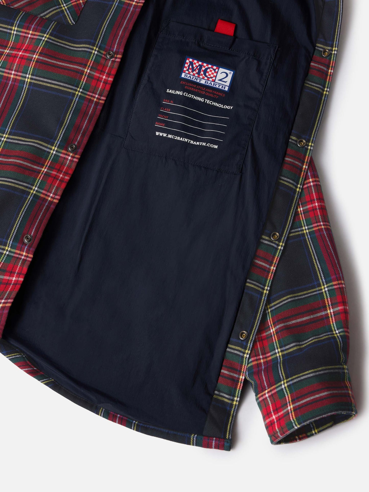 Camicia over con taschino e ricamo St. Barth Bob Club