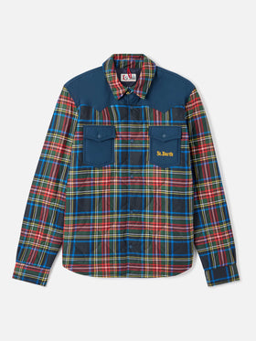 Gepolstertes Overshirt im Chalet-Tartan 