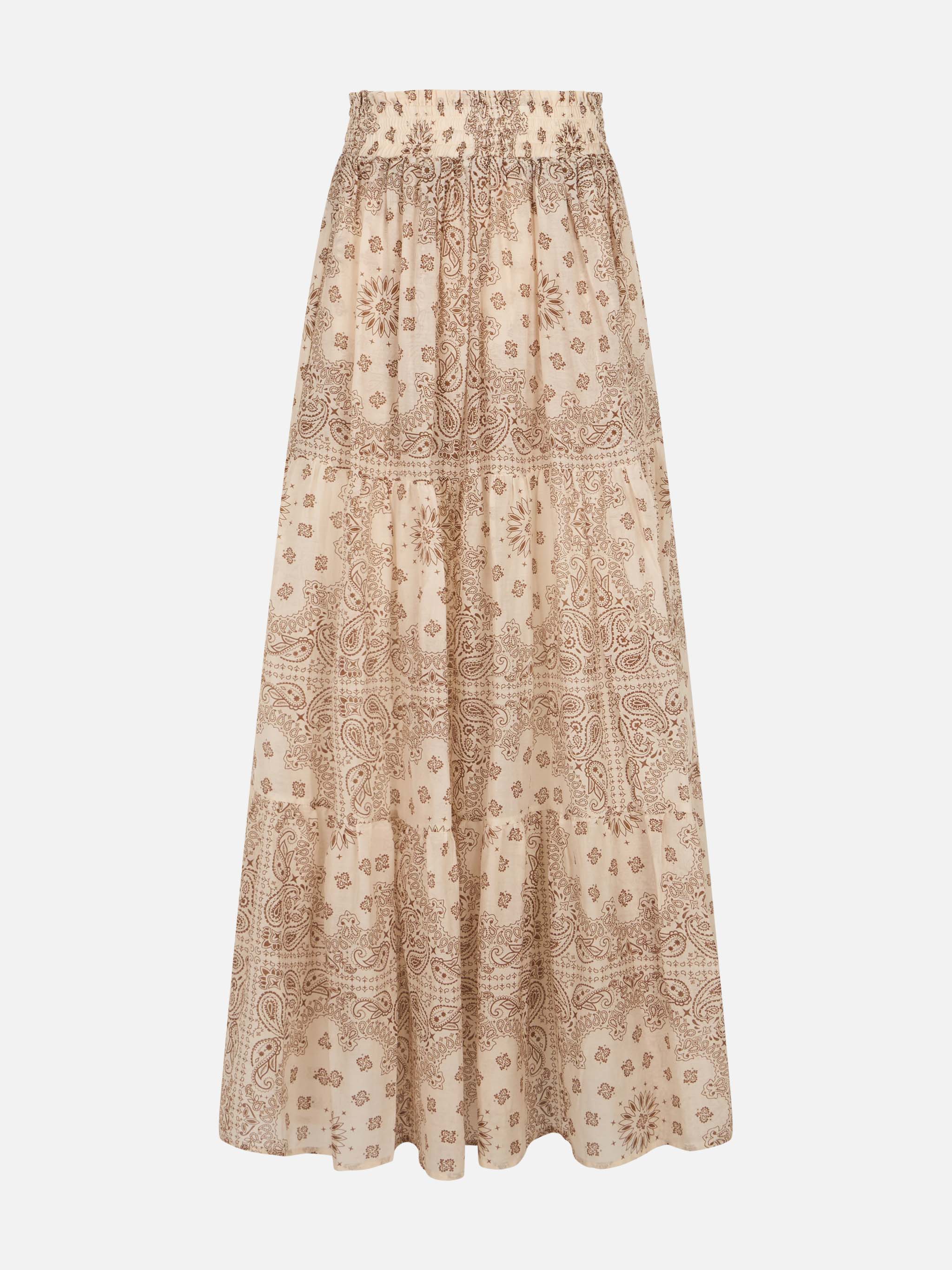 Woman silk voile pleated long skirt Cheyenne – MC2 Saint Barth