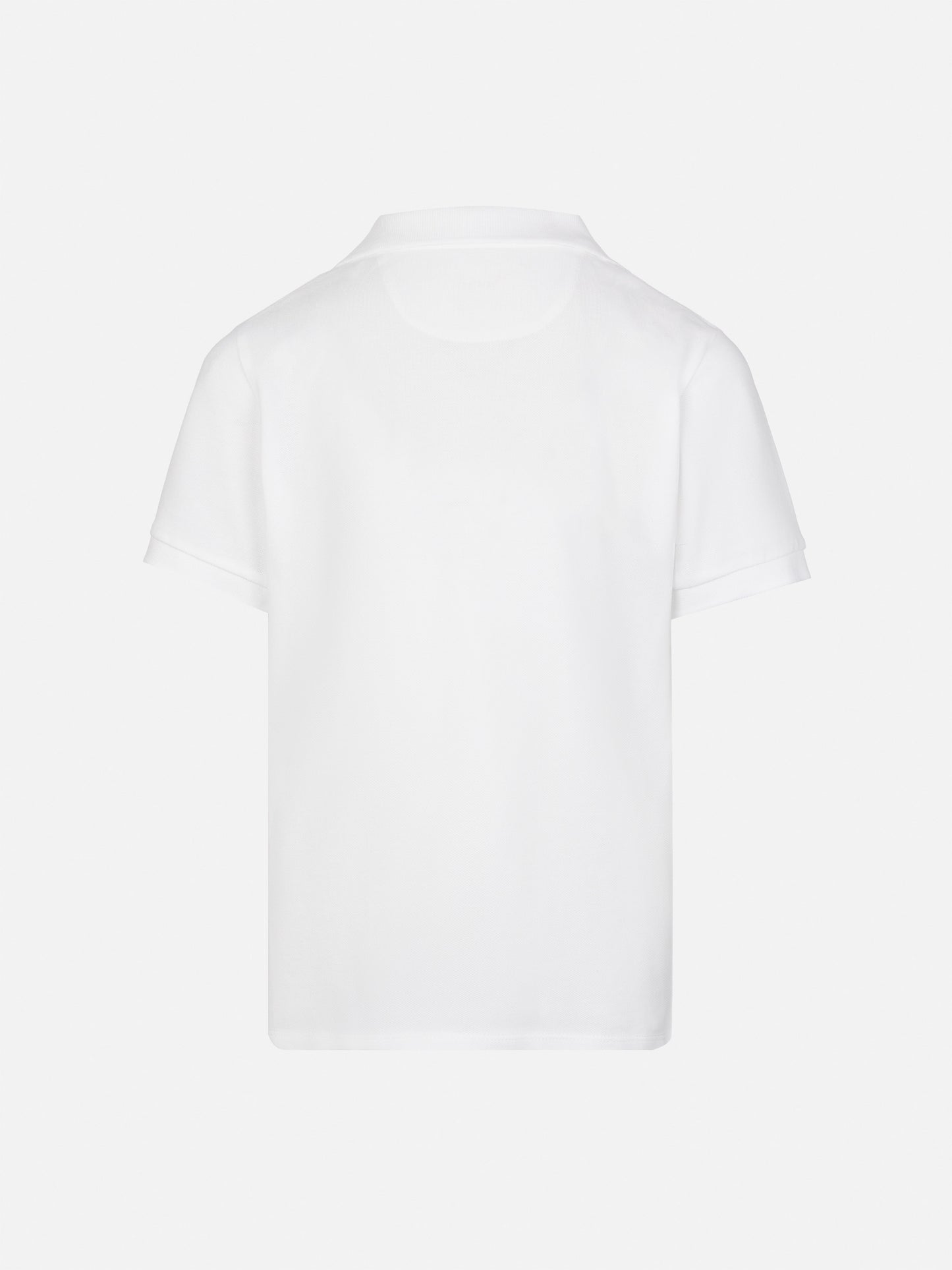 Weißes Baumwoll-Piqué-Poloshirt Charles Jr