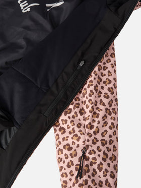 Ski jacket Chavanette with leopard print