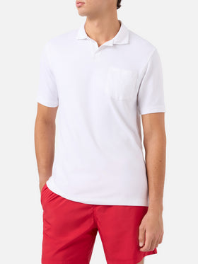 Technisches Piqué-Poloshirt Camber in Creme 