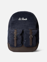 Navy blue corduroy backpack Cody