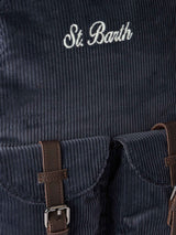 Navy blue corduroy backpack Cody