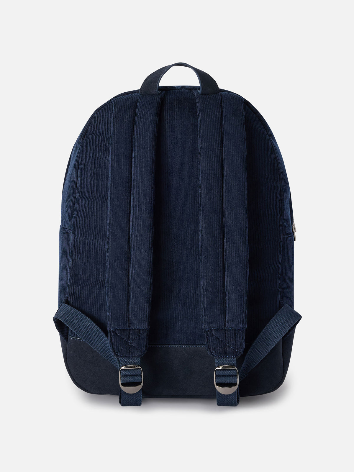 Sac à dos en velours côtelé Navy blue Cody avec logo brodé 