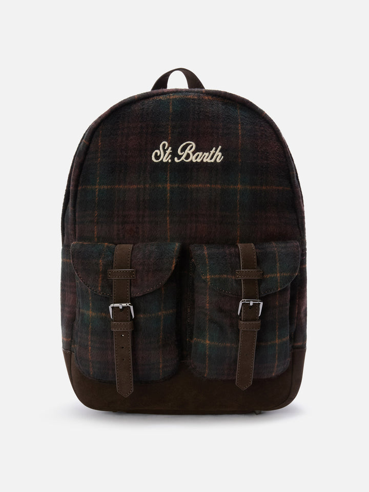 Zaino Cody in misto lana con motivo tartan