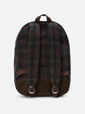 sac à dos en mélange de laine Cody avec motif tartan 