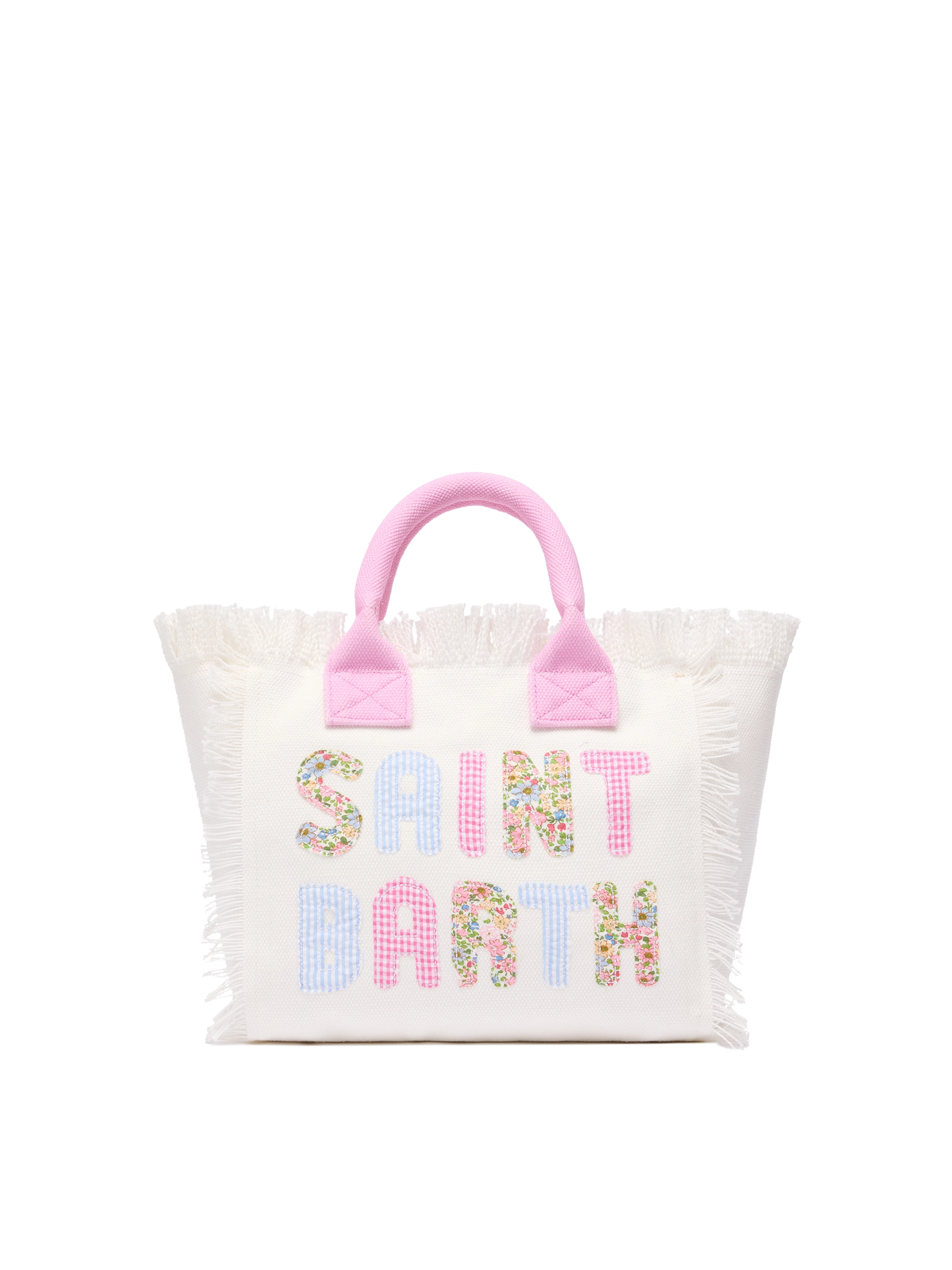 Borsa Colette in canvas di cotone con logo patch Saint Barth