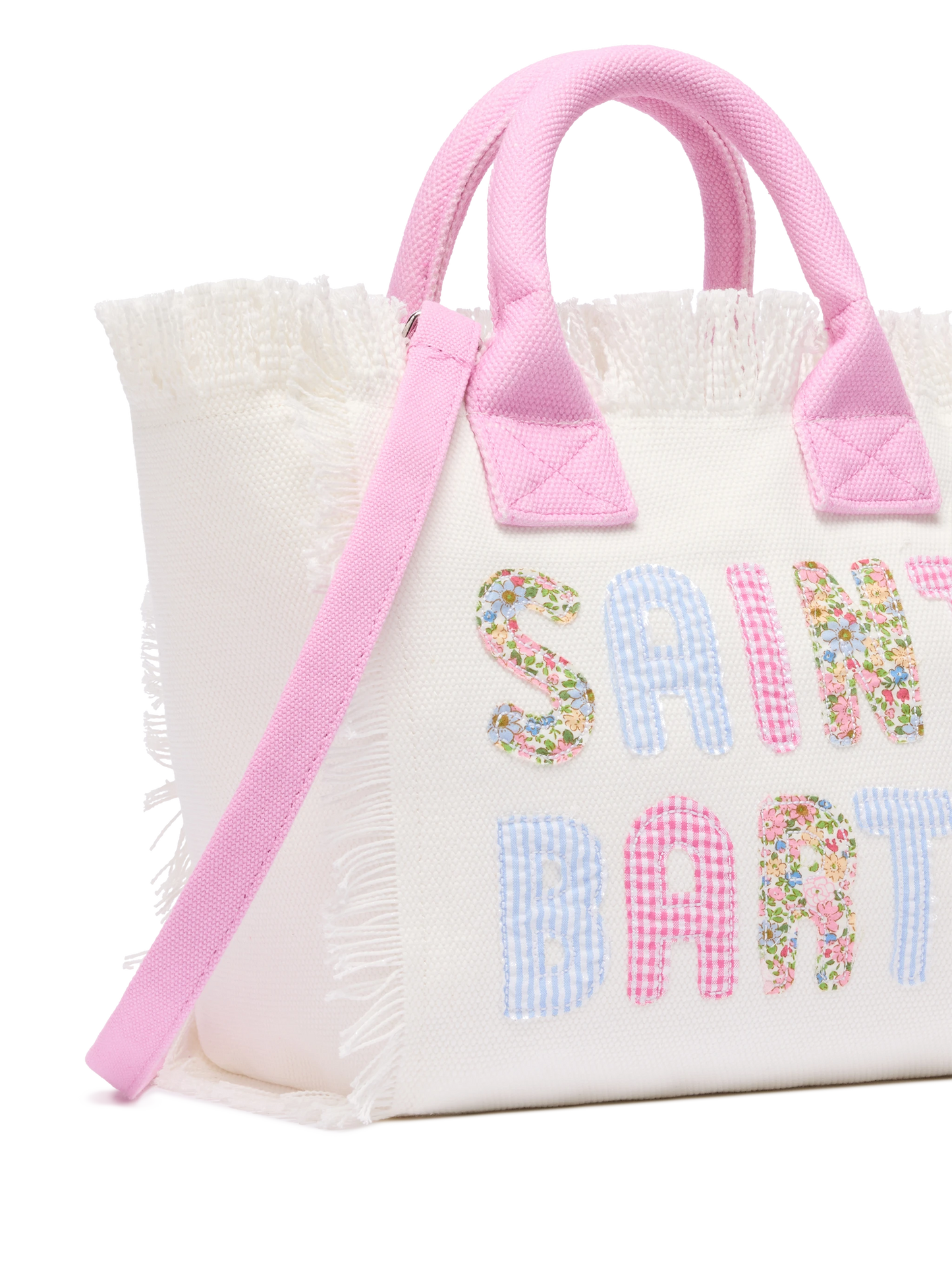 Borsa Colette in canvas di cotone con logo patch Saint Barth