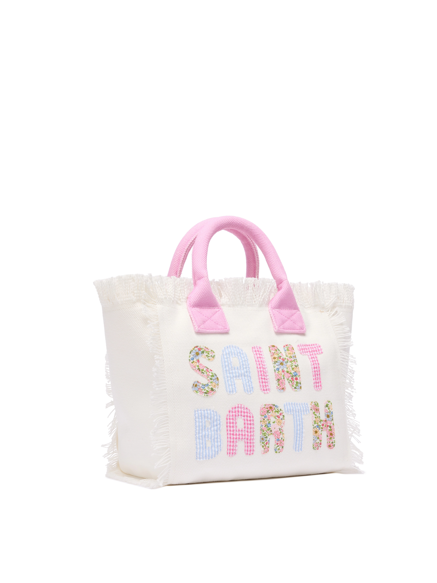 Borsa Colette in canvas di cotone con logo patch Saint Barth