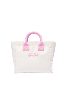 Borsa Colette in canvas di cotone con logo patch Saint Barth