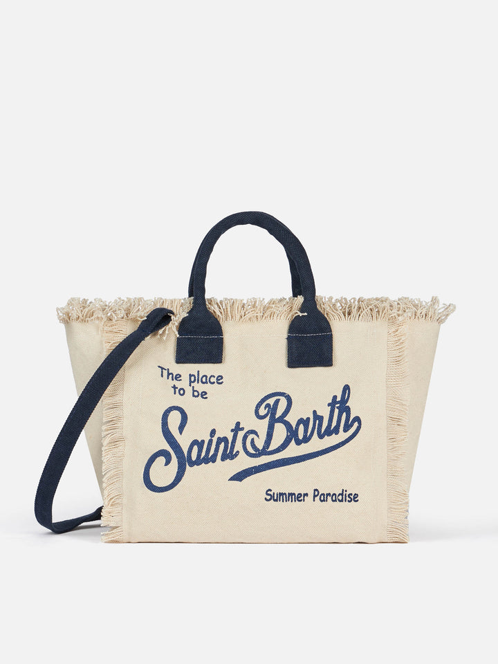 Borsa Colette in canvas di cotone bianco sporco
