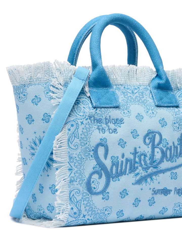 Borsa Colette in canvas di cotone con stampa bandana