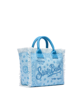 Borsa Colette in canvas di cotone con stampa bandana
