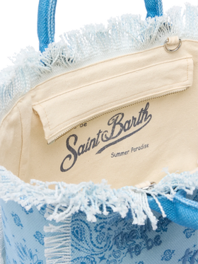 Borsa Colette in canvas di cotone con stampa bandana