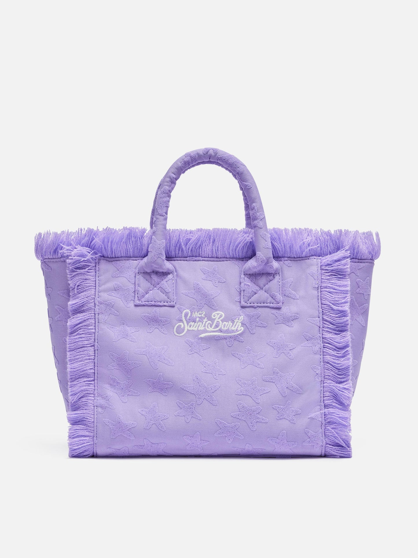 Colette Sponge lilac stars embossed terry handbag