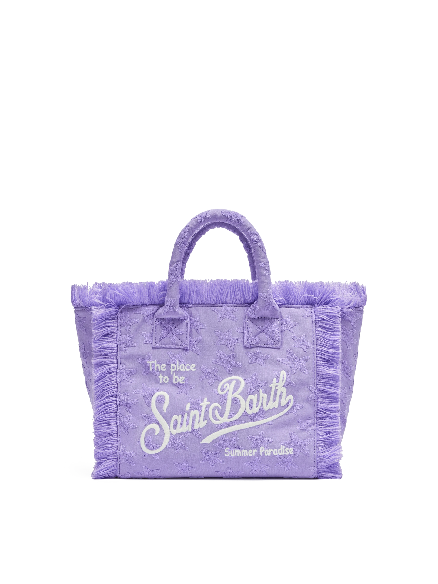 Colette Sponge lilac stars embossed terry handbag