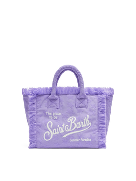 Colette Sponge lilac stars embossed terry handbag