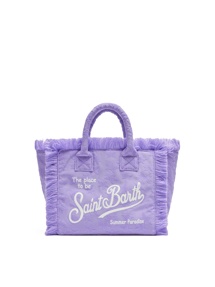 Colette Sponge – Frottee-Handtasche mit lila Sternenprägung
