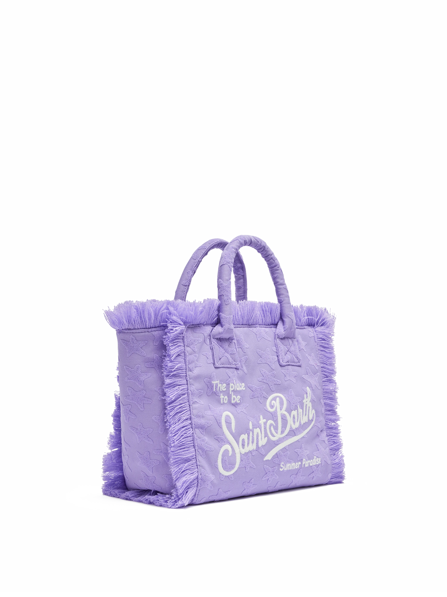 Colette Sponge lilac stars embossed terry handbag