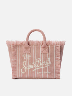 Terry effect striped Colette bag