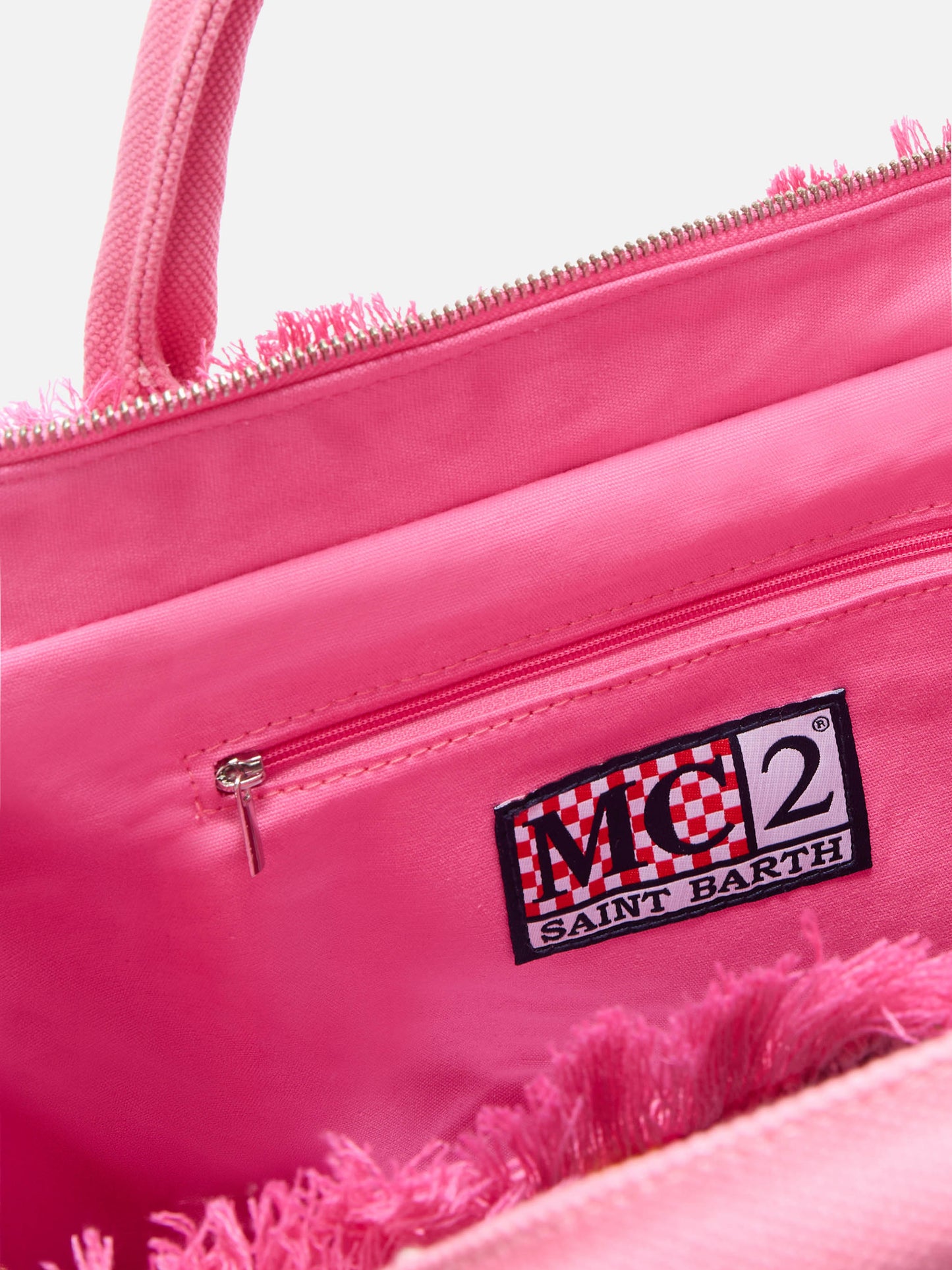 Colette pink crochet handbag