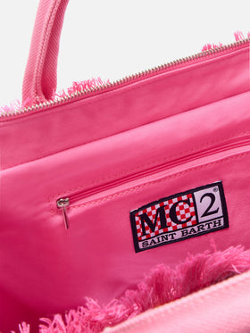 Colette rosa Häkelhandtasche