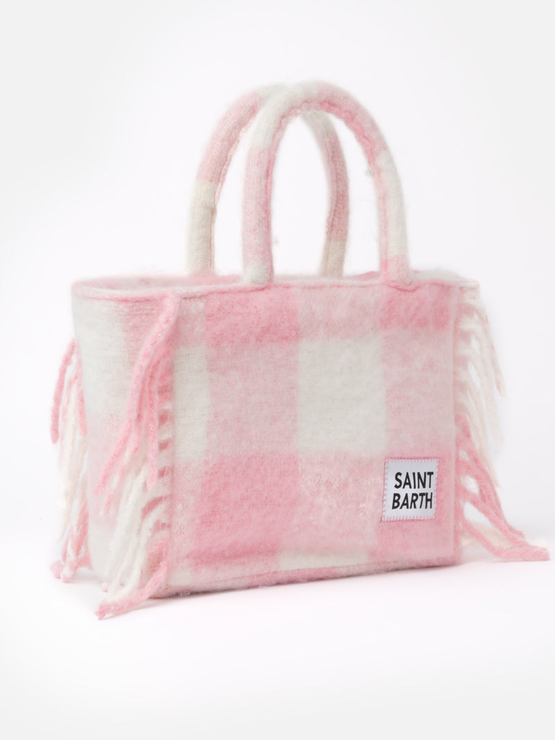 Colette blanket handbag with check print