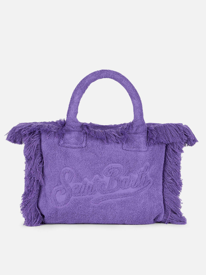 Colette purple terry multipatch soft handbag | BEEPY BELLA SPECIAL EDITION