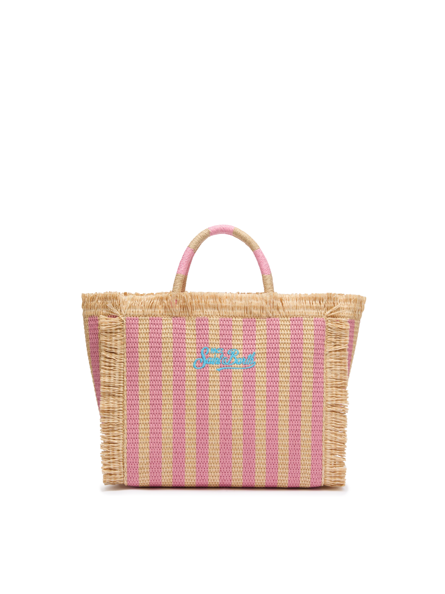 Borsa Colette effetto paglia con stampa a righe
