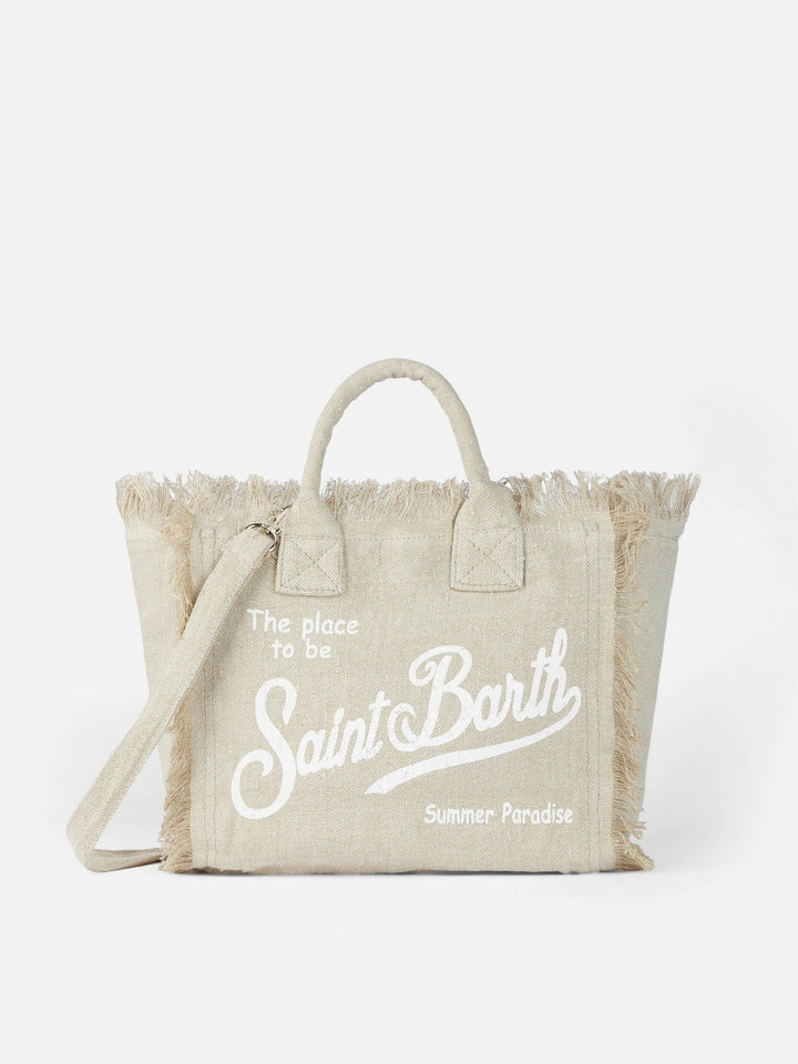 Borsa Colette in lino beige