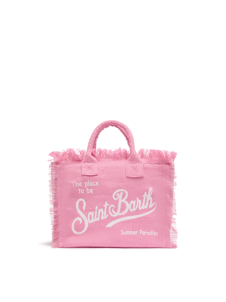 Borsa Colette in lino rosa