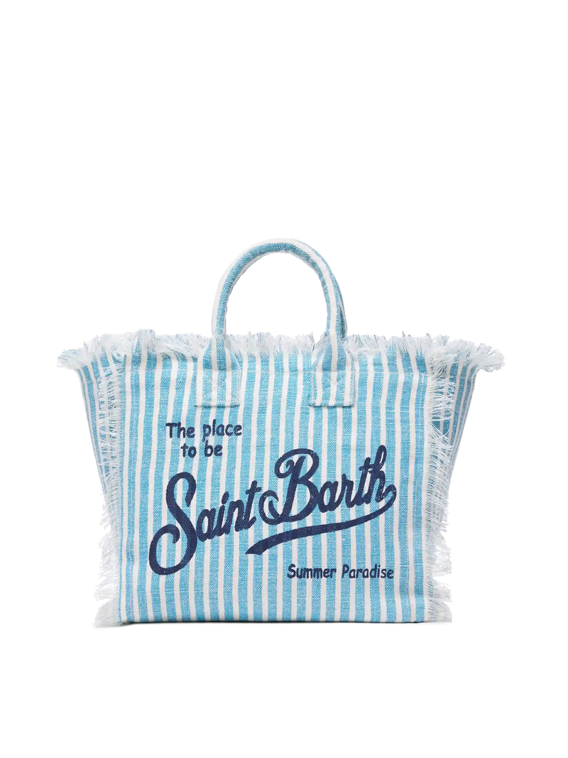 トートバッグ MC2 Saint Barth COLETTE - Linen handbag (COL0018 01995H) Colette linen off-white handbag – MC2 Saint Barth