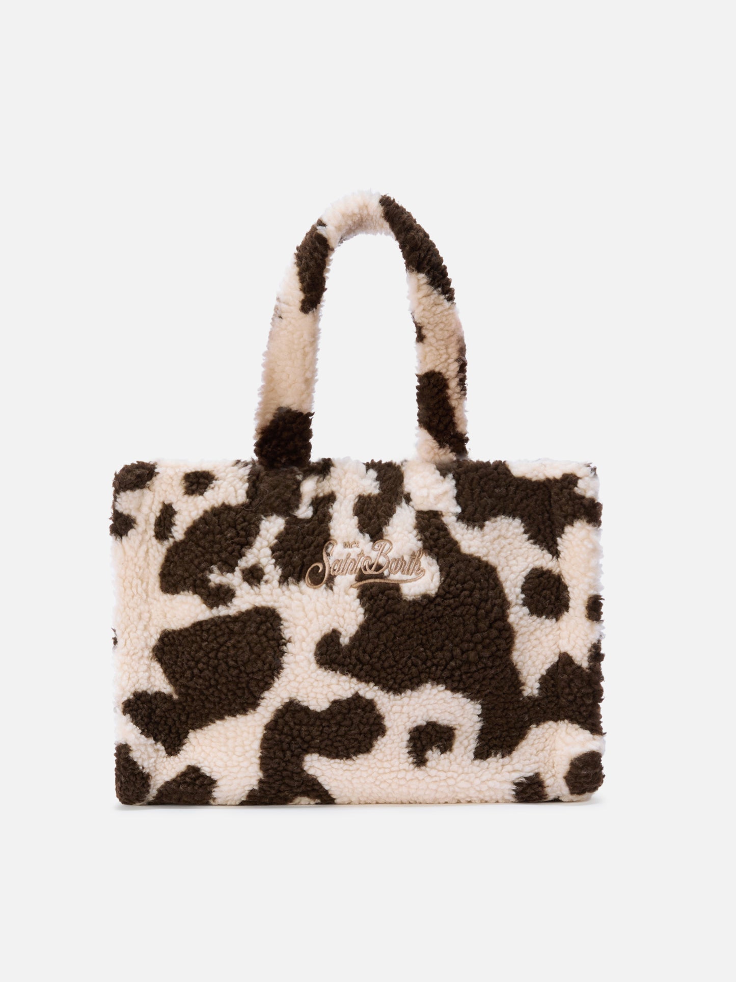 Borsa a mano Colette Teddy in sherpa muccato