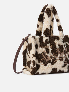Borsa a mano Colette Teddy in sherpa muccato